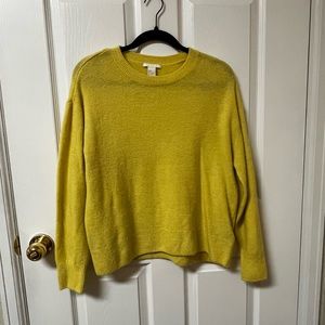 Soft bright yellow sweater